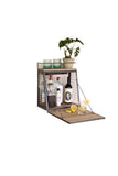 Kalalou Liquor Cabinet With Fold Down Shelf, Brown