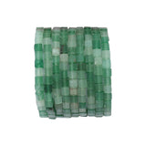 BEADIA Natural Green Aventurine Square Stone Beads 4x4mm 85pcs Cube Loose Semi Gemstone Beads for Jewelry Making Design