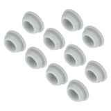 MECCANIXITY 10pcs Silicone Snap in Locking Hole Plugs,12mm/0.5 Inch Mounting Diameter Narrow Groove Width 2mm Panel Seal Cover R
