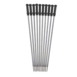 ECOMISTIQ 10pcs/Pack Metal Ballpoint Pen Refills Ink Ball Point Pen Replacement Black|Pen Refills|Pens & Refills |Drawing Media|
