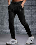 Eyebogler Mens Regular Fit Full Elastic Track Pant,Black-Grey-Cement GrApparel,30