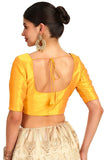 Soch Womens Mustard Art Silk Princessline Cut Padded Blouse Mustard 40