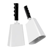 Defabee 10 Inch Cow Bell with Handle, 2 Pack Cheering Cowbells for Sporting Events, Loud Noise Makers for Football Games, Party,