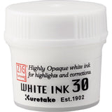ZIG Kuretake Cartoonist White Ink 30ml | Highly Opaque White Pigment Ink for Manga, Illustration, Highlights, Corrections, Calli