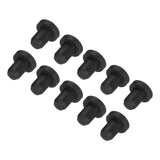 MECCANIXITY High Temp Silicone Plug Mount Dia 4.5mm/0.18 Inch T Shaped Solid Rubber Stopper Hole Plugs for Powder Coating Platin