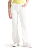 U.S. Polo ASSN. Womens Loose High Rise Jeans, White, 26