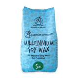 American Soy Organics - 5 lb Bag of Millennium Wax Natural Soy Wax for Candle Making