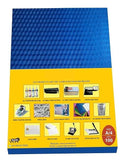 Gedi A4 Size Diamond Pvc Spiral Book Binding Sheet Set Of 1,Pack Of 100 Sheet Per Set (Blue)