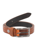 Rai Sahab Tan WomenS Leather Slim Belt With Metal Pin Buckle