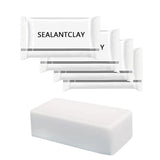 ZXFUTURE Pack of 4 White Seal Putty Waterproof Duct Seal Repair Sealing Clay, Quick Mending Mud for Drain Connection, Wall Hole,