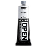 OPEN SlowDrying Acrylics by GOLDEN, Carbon Black, 5 fl oz. tube, Professional Acrylic Paint, Opaque