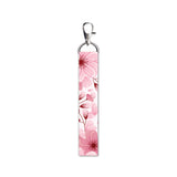 Isee 360 Cheery Blossom Flower Lanyard Bag Tag With Swivel Lobster For Gift Luggage Bags Backpack Laptop Bags Students Travelers