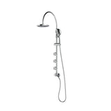Pulse Showerspas 7001-Ch Riviera Shower System With 8 Rain Showerhead, 3 Body Sprays, 5-Function Hand Shower, Polished Chrome
