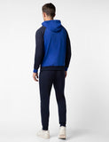FYLTR Men's Colourblock Hoodie & Jogger Casual Co-ord Set - Raglan Sleeve Detail | Utility Side Pockets | Full Sleeve,Vainly Navy