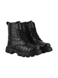 Shoetopia Stylish Black Boots For Girls,Black,8,B0CH5947K5