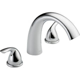 Delta Faucet Classic 2Handle Widespread Roman Tub Faucet, Chrome Tub Faucet, Roman Bathtub Faucet, Delta Roman Tub Faucet, Tub
