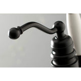 Kingston Brass Ks7130Abl English Country Tub Faucet, 9-3/4 Inch In Spout Reach, Matte Black