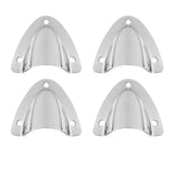 4PCS Stainless Steel Clam Shell Boat Vent Hose Cable Clam-shell Cover Yacht Ship Accessory Hardware(45x40mm x 4pcs)