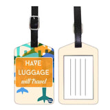 Nutcase Designer Luggage Travel Baggage Tags Single Tag With Name Card Inside Have Luggage