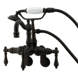 Kingston Brass CC1301T5 Vintage Clawfoot Tub Faucet, 3-3/8-Inch to 9-Inch Adjustable Spread, Oil Rubbed Bronze