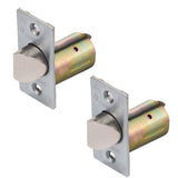 Dynasty Hardware 2-3/8 Backset Spring Latch for Augusta or Spartan Passage and Privacy Door Levers, Satin Chrome (2 Pack)