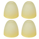 KLOSM 4 Pack Retro Alabaster Glass Lamp Shade Replacement with 1.7 Fitter Opening for Ceiling Fan Light Kit Wall Sconce Pendant