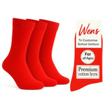 Wens Plain Dark Socks For Girls, Boys, Kids & Men Of All Ages (Pack Of 3) | Heavy Elastic, Streachable & Comfortable Fit (In, Ag