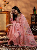 Libas Women'S Silk Blend Kurta Set (277390R Peach 2Xl