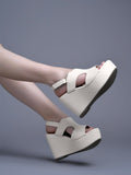 Shoetopia Comfortable Peep Toe White Wedges For Women & Girls /Eu38,White,5,B0FF3CYSG2