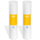 Express Water 2 Pack Sediment Replacement Filter Whole House Replacement Water Filter SED High Capacity Water Filter 5 M