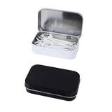 Adorila 2 Pack Dental Floss Portable Case, Refillable Glide Dental Floss Storage Container, Travel Metal Dental Pick Dispenser (