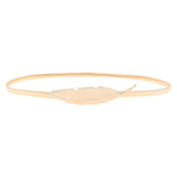 Zacharias WomenS Dress Stretchable Metal Spring Dress Belt Spb01 (Golden_Free Size) (Pack Of 1)