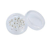 BEADIA 925 Sterling Silver Round Beads 4mm 20pcs for Jewelry Making Findings