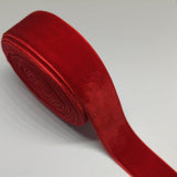 8 Yards 1(25mm) Velvet Ribbon for Wedding Christmas Gift Box Wrapping Bow Making Bouquet Wrap DIY Craft Decor (Red, 1x8Yds)