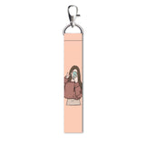 Isee 360 Cute Girl Selfie Lanyard Bag Tag With Swivel Lobster For Gift Luggage Bags Backpack Laptop Bags Students Workers L X H