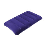 Srz Samrukzone Air Pillow Inflatable, Foldable, Soft Velvet Travel Pillow With AntiAir Lock Valve 43 Cm X 28 Cm (Pack Of 1) (