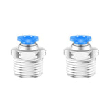 10mm Push to Connect Fittings Air Fittings,CEKER 10mm x 1/2 NPT Male Thread Air Lines Quick Connect Fittings Pneumatic Fitting T