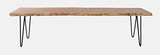 Jofran Nature'S Edge Solid Wood Modern Live Edge Bench For Dining Room Or Bedroom, Natural, 70