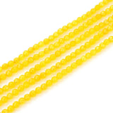 Adabele 120pcs Natural Yellow Lemon Jade Healing Gemstone 6mm Faceted Round Loose Beads Gem Stone Spacer for Craft Jewelry Makin
