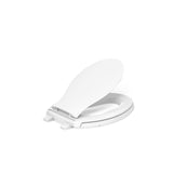 KOHLER K4732-RL-0 Transitions Elongated Toilet Seat Closed-Front with Integrated Child-Size Seat, Quiet-Close, and Grip-Tight Bu