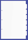 17x11 White 6 Tabbed Dividers (48 per Package)