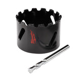 Milwaukee 49560456 Hole Saw 21/2 Carbide Grit W/Pilot Bit