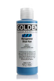 Fluid Acrylics by GOLDEN, Manganese Blue Hue, 4 fl. oz. Bottle, Professional Acrylic Paint, SemiTransparent