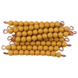CALANDIS Golden Math Beads Materials Bank Game Mathematics Counting Toy Age 3+ Years Ten | Other Educational Toys | Educational