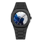 Oculus Men'S Aura Marble Sky White Dial Polycarbon Band (Plastic) Analogue Display Watch For Boys