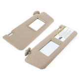 SCITOO Car Sun Visor Assbembly With Mirror Fit For 2005-2014 For Toyota For Tacoma Beige without Sunroof(Left and Right sides)