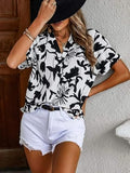 Leriya Fashion Women's Corduroy Button Down Pocket Shirts Casual Long Sleeve Oversized Blouses Tops (LF-W1559-M)