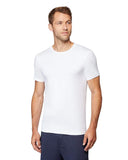 32 DEGREES Mens Cool Quick Dry Active Basic Crew TShirt, White, Medium