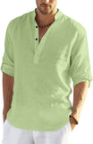 Bellstone Men'S Cotton Blend Solid Regular Shirt (Kurta800_Light Green_M