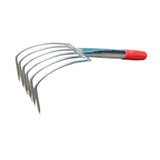 Heavenglow Hand Rake Small Loosening Soil Cultivator Soil Tiller For Seaside Patio Lawn 6 Tooth|Rakes|Home Garden
